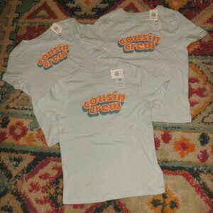 NWT SET of THREE Old Navy COUSIN CREW Tee T Shirts MATCHING size 3T ~ 4T ~ 5T